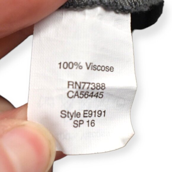 Madewell Tunic S Womens Gray Du Jour Mini V Neck Pullover Pockets Viscoe - Picture 5 of 8